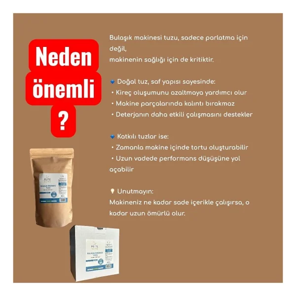 the Elite Home Bulaşık Makinesi Tuzu 3 Kg Doğal Saf Tuz - Kireç Önleme - Makina Koruma - Görsel 4