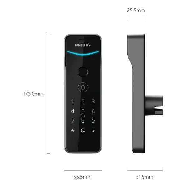 Philips DDL505-5HBS Akıllı Kapı Kilidi - Görsel 4
