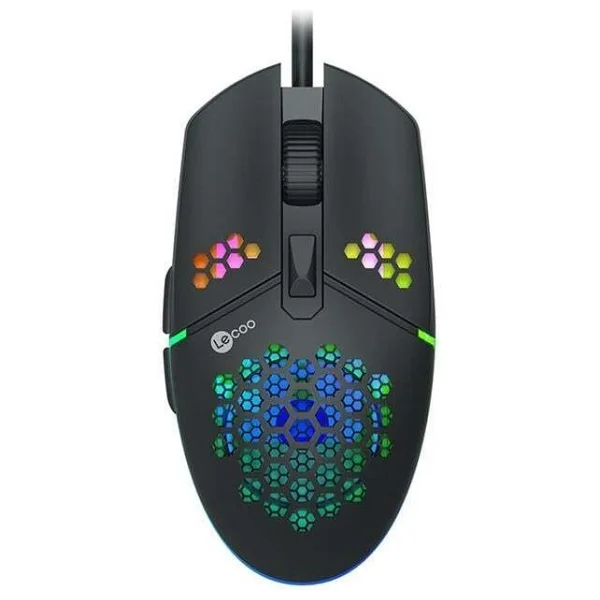 Lenovo Lecoo MS105 RGB Ergonomik Optik Kablolu Oyuncu Mouse - Görsel 4