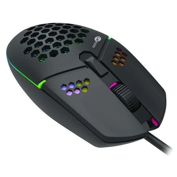 Lenovo Lecoo MS105 RGB Ergonomik Optik Kablolu Oyuncu Mouse - Görsel 2
