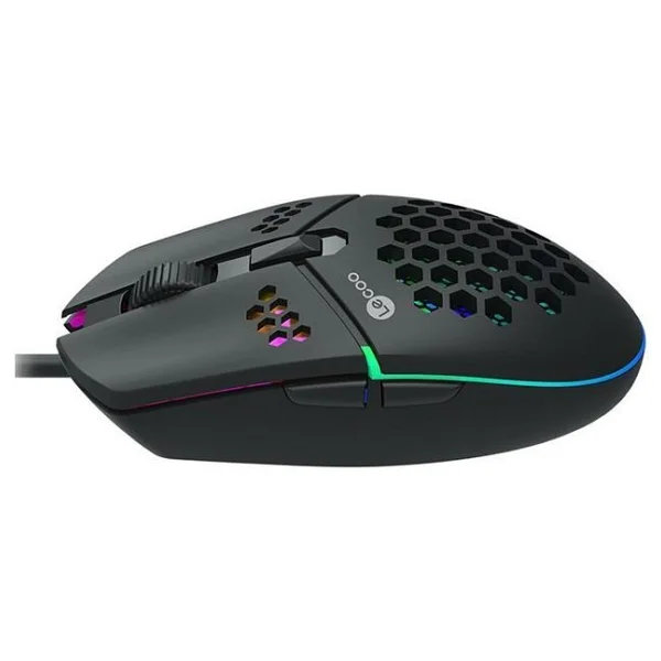 Lenovo Lecoo MS105 RGB Ergonomik Optik Kablolu Oyuncu Mouse - Görsel 3