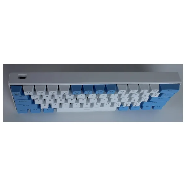 Apera H61K Mini Mekanik Kablolu Gaming Oyuncu Klavye Türkçe Q Blue Switch 12 Ad Rgb LED Işık Modlu 61 Tuşlu - Mavi - Görsel 8
