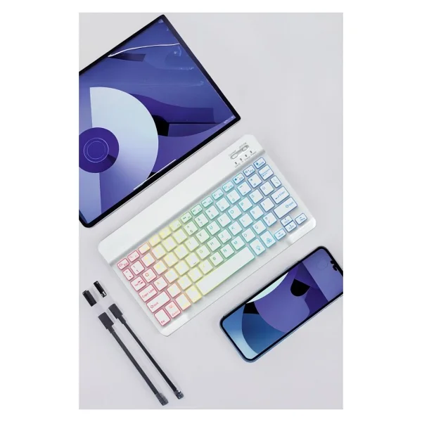 Torima TMK-09 Beyaz RGB Kablosuz Klavye Mouse Seti - Görsel 10