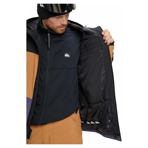 Quiksilver EQYTJ03503-SYCAMORE Block 20K Jk Kahverengi Normal Erkek Kayak Montu - Görsel 3