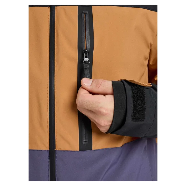 Quiksilver EQYTJ03503-SYCAMORE Block 20K Jk Kahverengi Normal Erkek Kayak Montu - Görsel 6