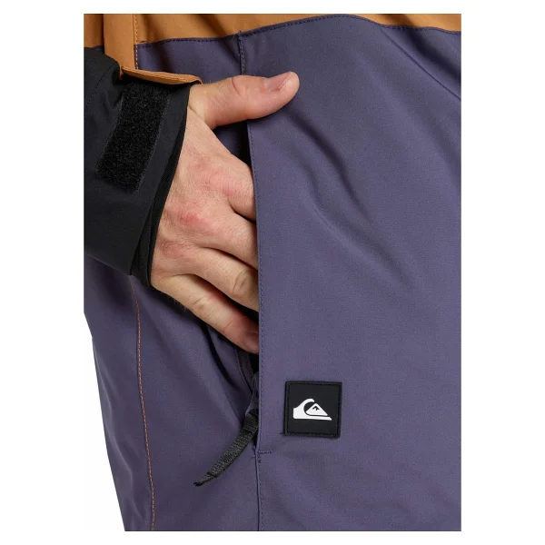 Quiksilver EQYTJ03503-SYCAMORE Block 20K Jk Kahverengi Normal Erkek Kayak Montu - Görsel 7