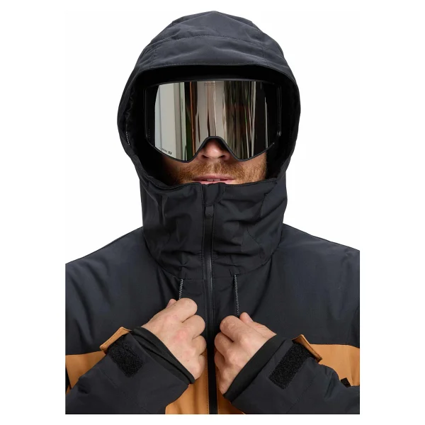 Quiksilver EQYTJ03503-SYCAMORE Block 20K Jk Kahverengi Normal Erkek Kayak Montu - Görsel 9