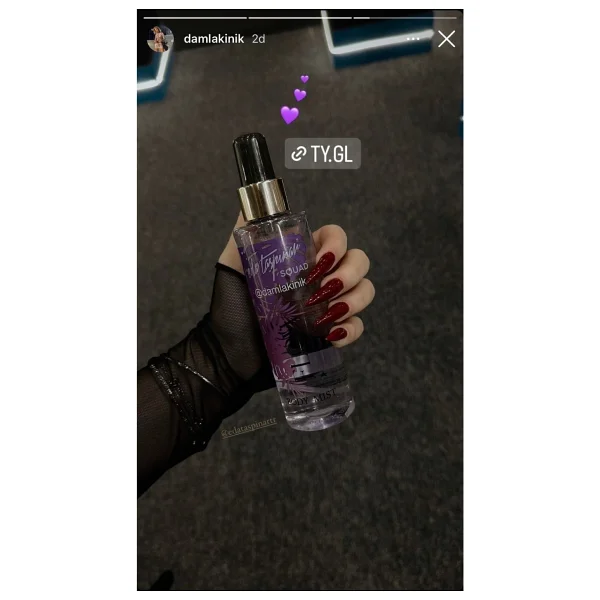 Eda Taşpınar Squad Flow Damla Kınık Collection 200 ml Kadın Vücut Spreyi - Görsel 8