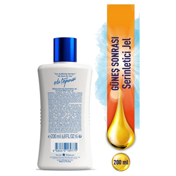 Eda Taşpınar Güneş Sonrası Buz Etkili Serinletici Jel 200 ml - Görsel 4