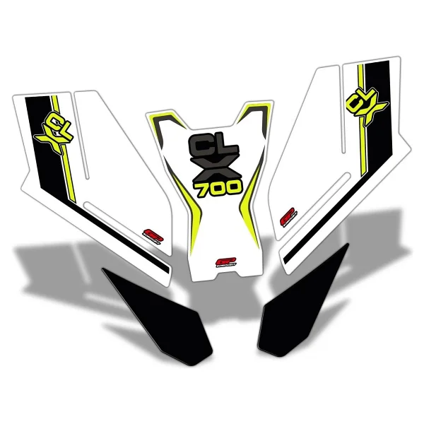 Gp Kompozit Cf Moto 700 Cl-x 2022-2024 Uyumlu Tank Pad Seti Sarı - Görsel 6