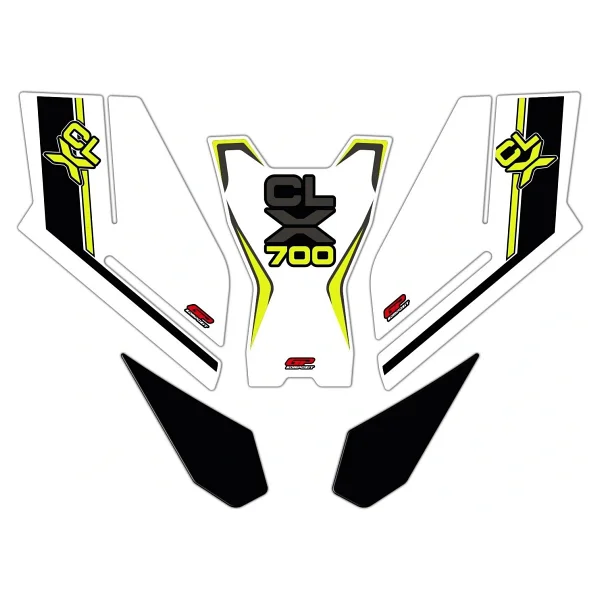 Gp Kompozit Cf Moto 700 Cl-x 2022-2024 Uyumlu Tank Pad Seti Sarı - Görsel 2