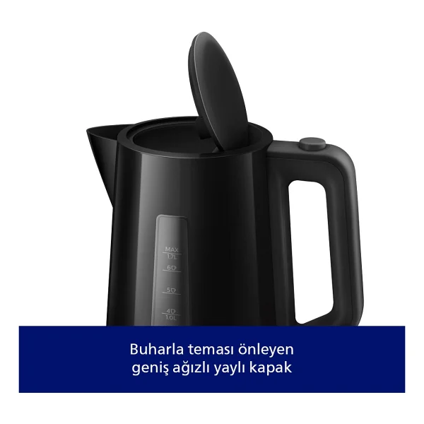 Philips 3000 Serisi HD9318/20 2200 W 1.7 lt Siyah Kettle - Görsel 3