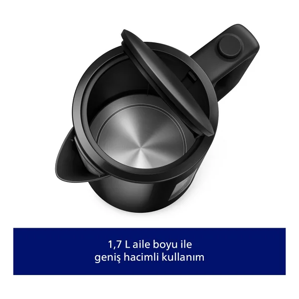 Philips 3000 Serisi HD9318/20 2200 W 1.7 lt Siyah Kettle - Görsel 4
