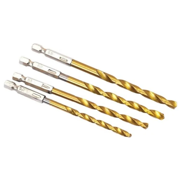 Rekotools-1/4'' Bits Saplı Tin Kaplı Hss Matkap Ucu Seti 13 Parça - Görsel 5