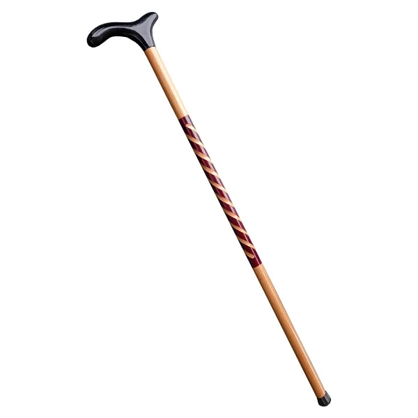 Transformacion El İşçiliği Ahşap Baston - 93 cm Özel İşlemeli, Ergonomik Derbi Başlıklı Şık ve Dayanıklı Yürüme Desteği 714476 - Görsel 2