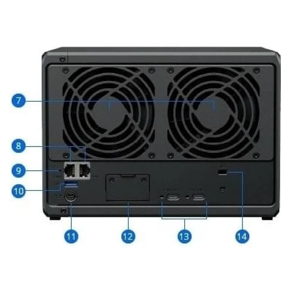 Synology DS1525PLUS 8GB 5 Bay 2xGLAN Depolama Ünitesi - Görsel 2