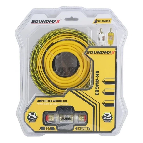 Soundmax Sx-Awg83 8 Ga Oto Anfi Kablo Kiti - Görsel 5