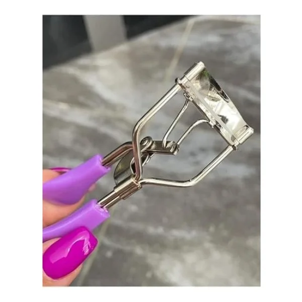 Kirpik Kıvırma Aleti, Ergonomik Tasarım Kirpik Kıvırıcı Maskara Yapma Aparatı, Kirpik Kıvırıcı Kıstırmalı Model, Eyelash Curler - Görsel 2