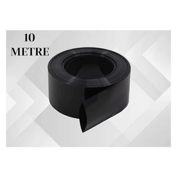 PVC Isı ile Daralan Manşon, Siyah Renk, 10mm Çap, 10 Metre Uzunluk, Elektrik Kablosu Yalıtımı için - Görsel 4