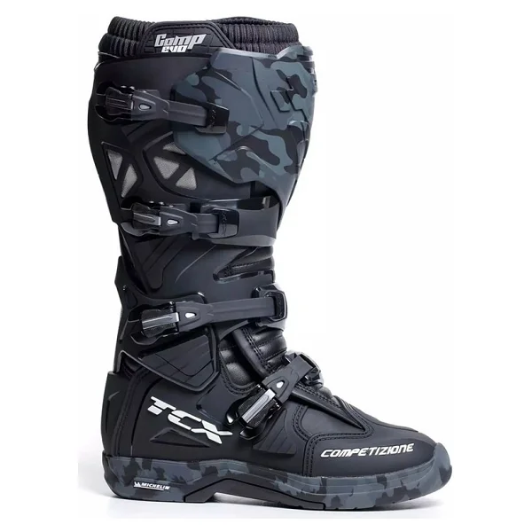 TCX Comp Evo 2 Siyah-Camo Motosiklet Ayakkabısı - Görsel 4