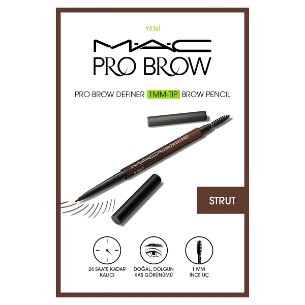 M.A.C Pro Brow Definer 1MM Tip Strut Kaş Kalemi - Görsel 5