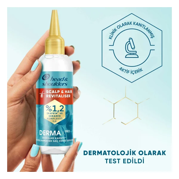 Head & Shoulders Dermaxpro Scalp Revitaliser Dökülmeye Karşı 145 ml Saç Serumu - Görsel 7
