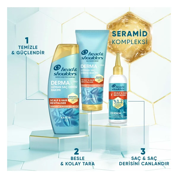 Head & Shoulders Dermaxpro Scalp Revitaliser Dökülmeye Karşı 145 ml Saç Serumu - Görsel 9