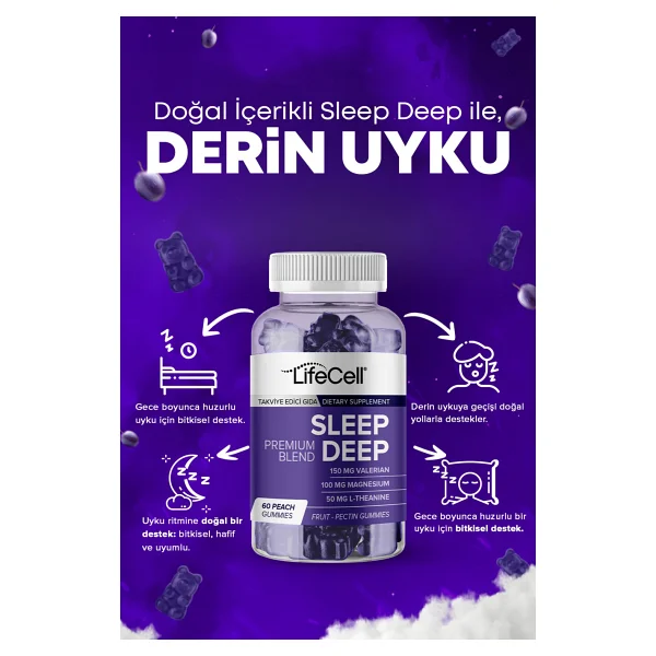Lifecell Sleep Deep 60 Gummies - Görsel 7