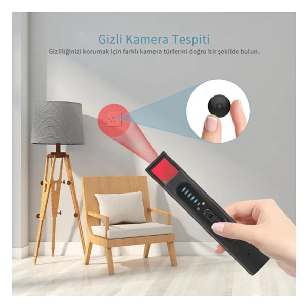 Apera X13 Kamera Dedektörü, Gizli Cihaz Gps Dedektörü, Gizlilik Koruyucu Rf Kablosuz Sinyal Tarayıcı - Görsel 3
