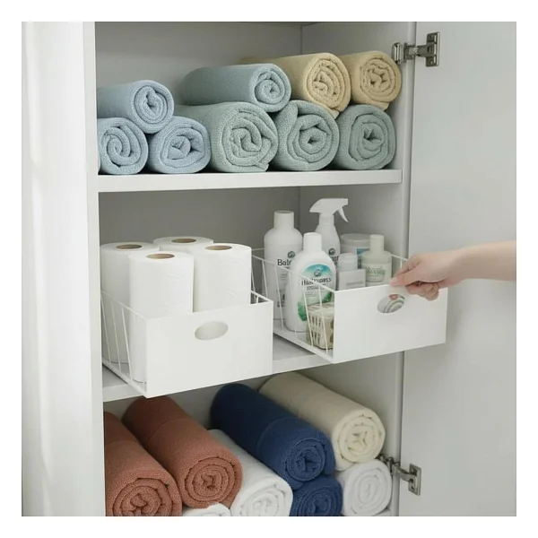Decorelax 2'li 25/23 Raylı Dolap Içi Çekmece Beyaz - Görsel 2