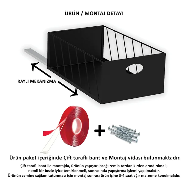 Decorelax 2'li 25/23 Raylı Dolap Içi Çekmece Beyaz - Görsel 5