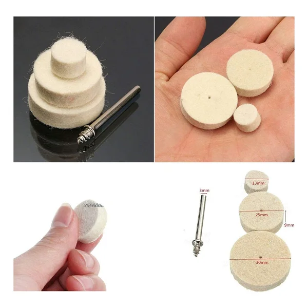 Depolife Dremel Vb. Uyumlu 13 Parça Keçe Mandren Seti - Görsel 2