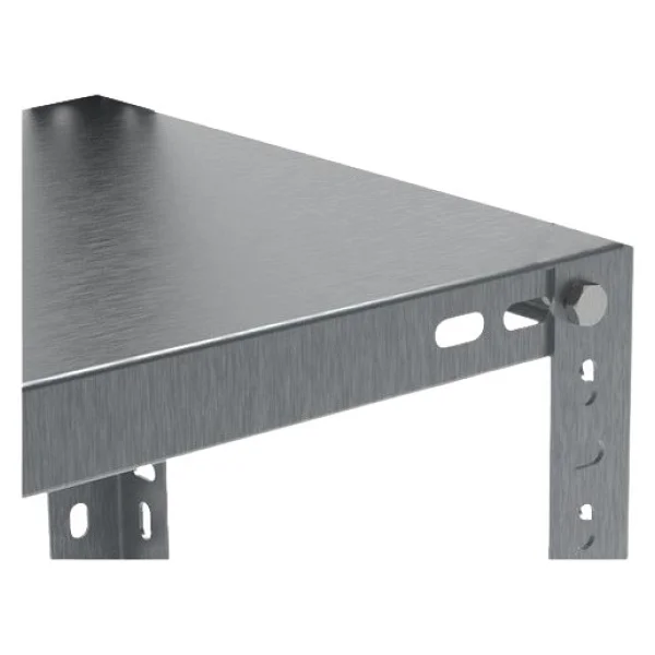 Rafburada 5 Adet Galvaniz Çelik Raf Tablası - Depo, Arşiv, Kiler, Dosya, Market Rafı-31x93 cm-0.70 mm - Görsel 2