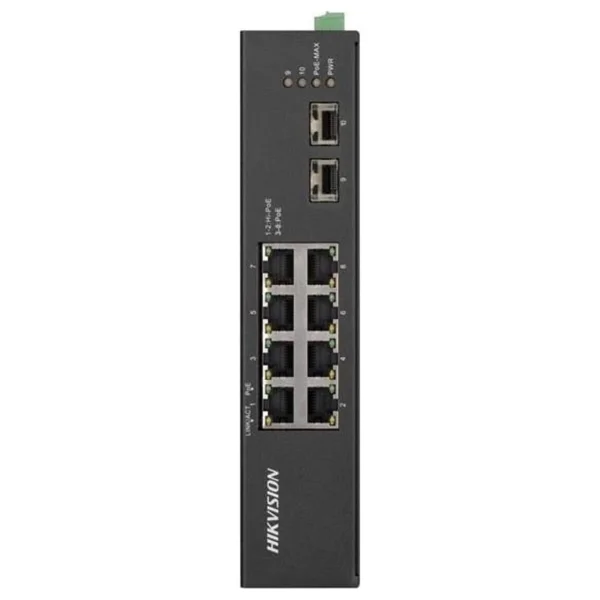 Hikvision DS-3T0510HP-E/HS 8 Port 10/100/1000 Mbps Gigabit PoE Switch - Görsel 2