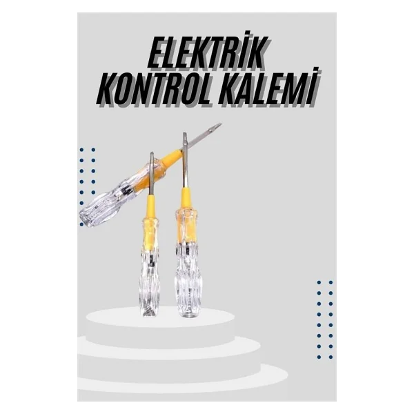 Teknodayım Kontrol Kalemi Çift Taraflı Uçlu Elektrik Akım Test Cihazı - 0 - 249 ml - Görsel 2
