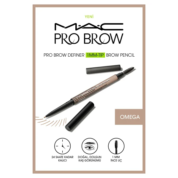 M.A.C Pro Brow Definer 1 MM Tip Omega Kaş Kalemi - Görsel 5