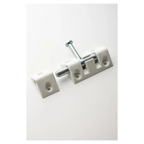 Plastik Sürgülü Kilit, Ahşap, Metal, Alüminyum Uyumlu, Kapı, Pencere, Dolap Için, Dayanıklı, Sürgü Mandalı, Kayar Kilit Mekanizması (7 Cm, 2 Adet) - standart - Görsel 2