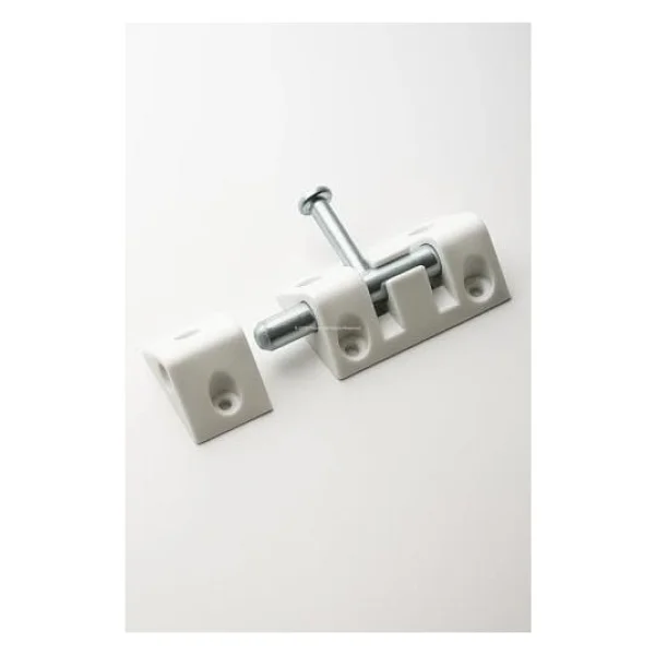 Plastik Sürgülü Kilit, Ahşap, Metal, Alüminyum Uyumlu, Kapı, Pencere, Dolap Için, Dayanıklı, Sürgü Mandalı, Kayar Kilit Mekanizması (7 Cm, 2 Adet) - standart - Görsel 3