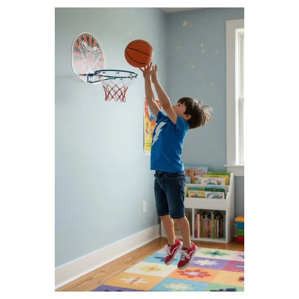 Hyd Basketbol Potası Mini Sepet Basketbol Çemberi Sepeti Panyası Oyuncak Çocuk Duvar Basketbol Oyun Seti - Görsel 5