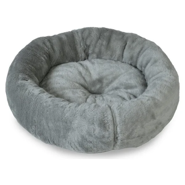 Nerotex Pufy 60x60 cm Gri Kedi Köpek Simit Yatağı - Görsel 5