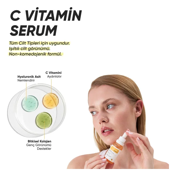 WIWIFY Donuk Ve Mat Ciltler İçin Güneş Bakım Seti + C Vitamini - Görsel 3