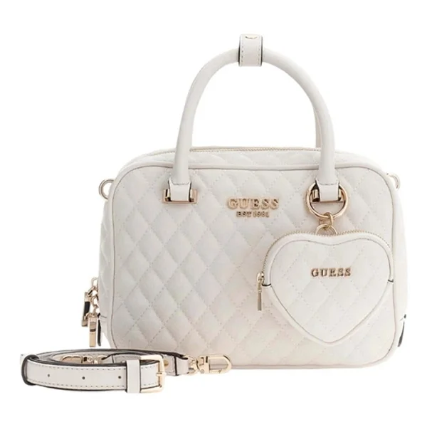 Guess Atabey Kutu Kadın Beyaz El Çantası HWQG9894050-OFF - Görsel 4