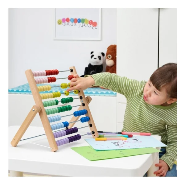 IKEA Ahşap Abaküs Çok Renkli Trendexpress 39 Cm - Görsel 2