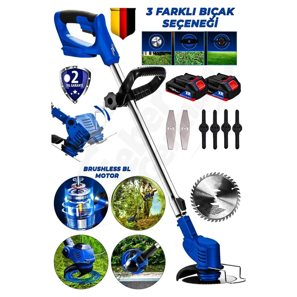 Lieber Mrs Blu 21 V 2 Ah Çim Biçme Makinesi - Görsel 2