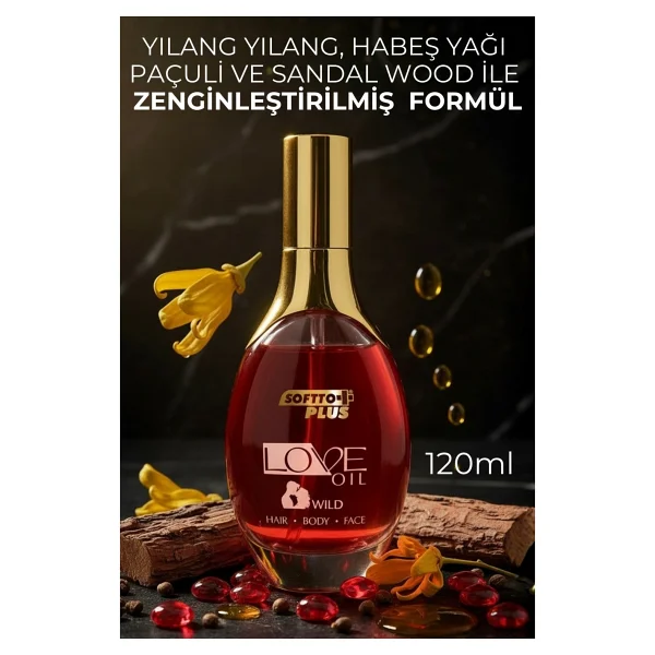 Softto Plus Love Oil 120 ml Saç ve Cilt Bakım Yağı - Görsel 4