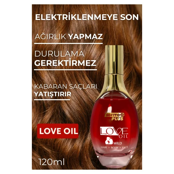 Softto Plus Love Oil 120 ml Saç ve Cilt Bakım Yağı - Görsel 5