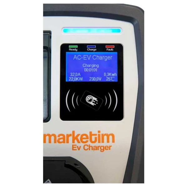 Elektro Marketim EMEV-22-3F32-PT2 22KW 3 Faz Tip Elektrikli Araç Şarj Istasyonu - Görsel 4