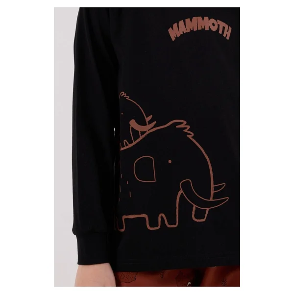 Rolypoly Erkek Çocuk Mamoth Uzun Kol Pijama Takım Siyah - Görsel 5