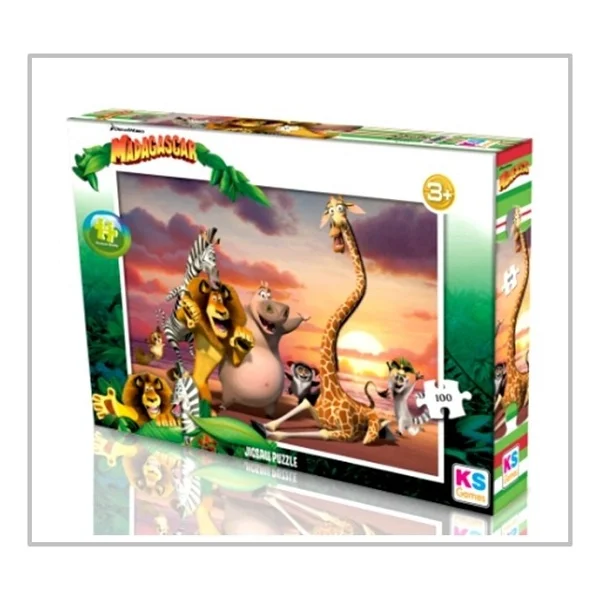 KS Games Madagascar 100 Parça Çocuk Puzzle MG714 - Görsel 2