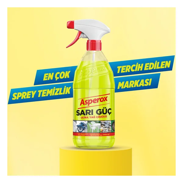 Asperox Sarı Güç Ultra Yağ Çözücü 1 lt - Görsel 7